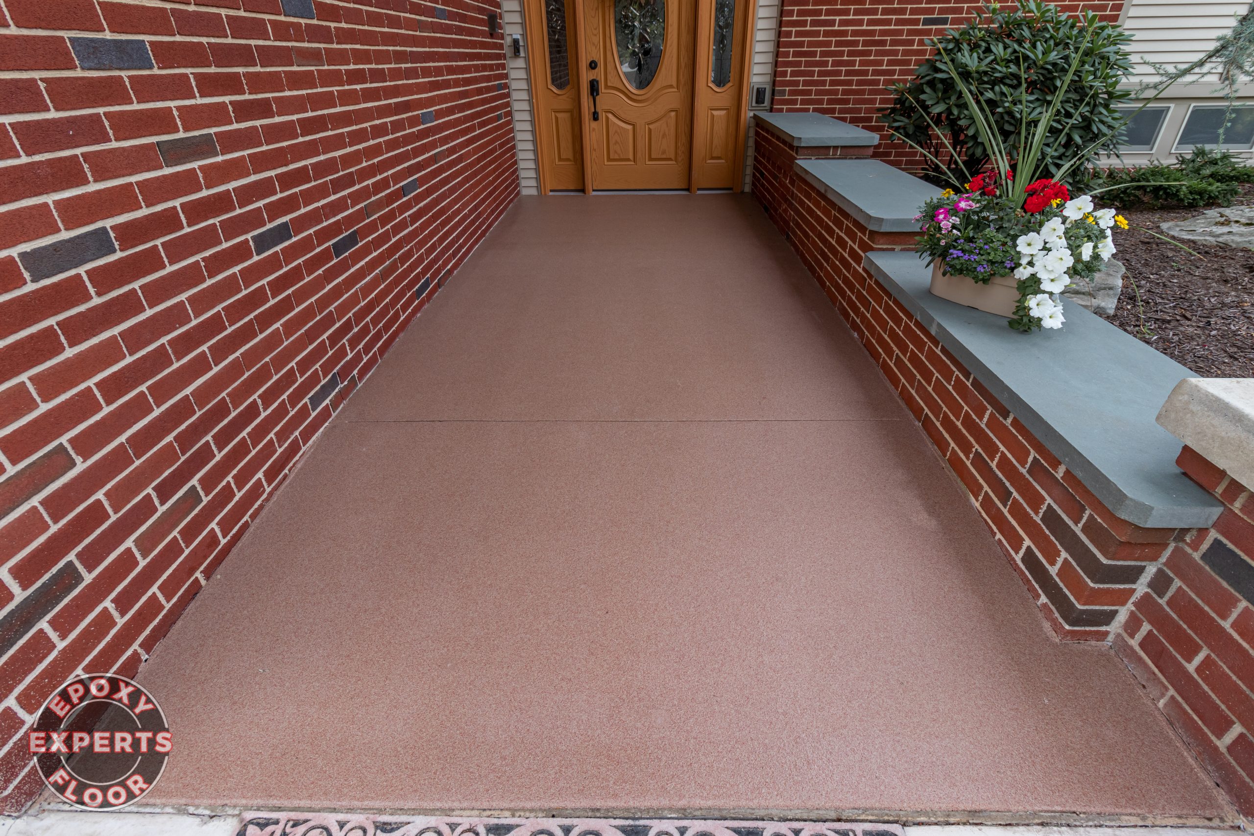 Epoxy front porch by the Epoxy floor experts